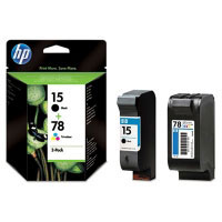 Cartuchos de impresin para inyeccin de tinta en paquetes combinados HP 15/78 (SA310AE#241)